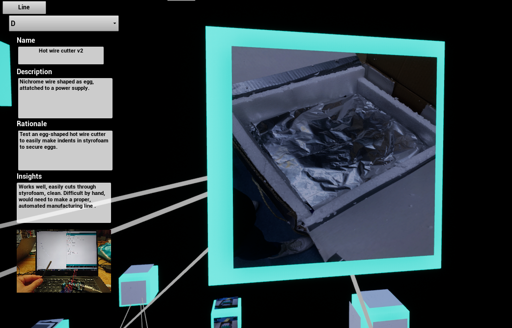 Close up view of a prototype in the network.